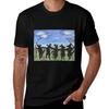 Southern Folk Art Dancing Flatcoats Flat Coated Retrievers Watercolor Painting Tshirt Plus Size Outdoor Casual Top