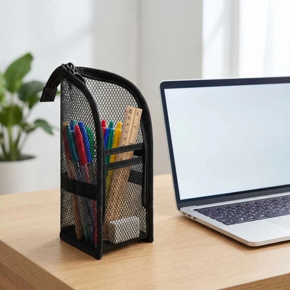 Large Capacity EVA Cosmetic Bag Waterproof Space Saving Toothbrush Toiletry Pouch Stand Up Zipper Closure