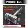 Professional Electrical Box Cutout Cutter For Precise Flush Mount Installations Suitable With Power Drills And Solid Alloy Design
