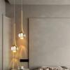 Nordic Crystal Single-Head Pendant Light for Bedroom or Dining Room