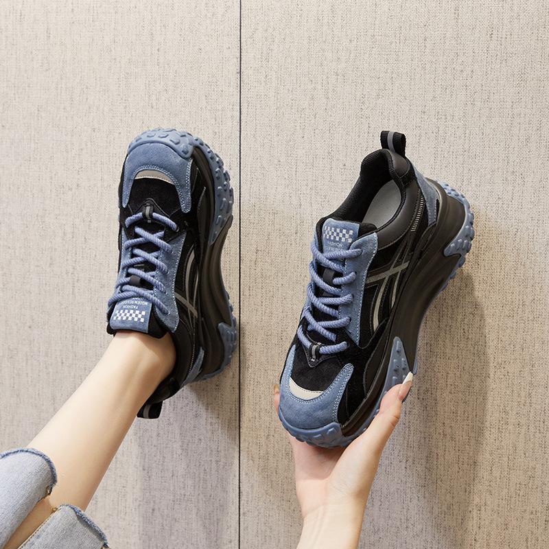 Autumn and winter new dad shoes female student sports shoes Internet celebrity casual women's shoes versatile thick sole increase dad