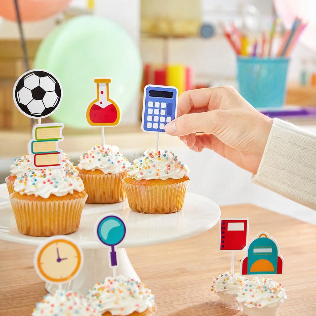 Back To School for Party Decoration, 12 Count School Theme Picks