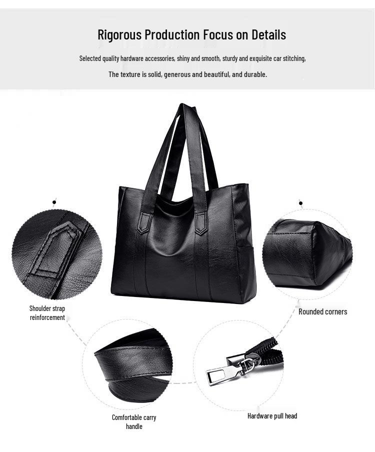2025 Trendy Large Capacity Women's Tote: Fashionable, Versatile Handbag for Commute or Single Shoulder Wear