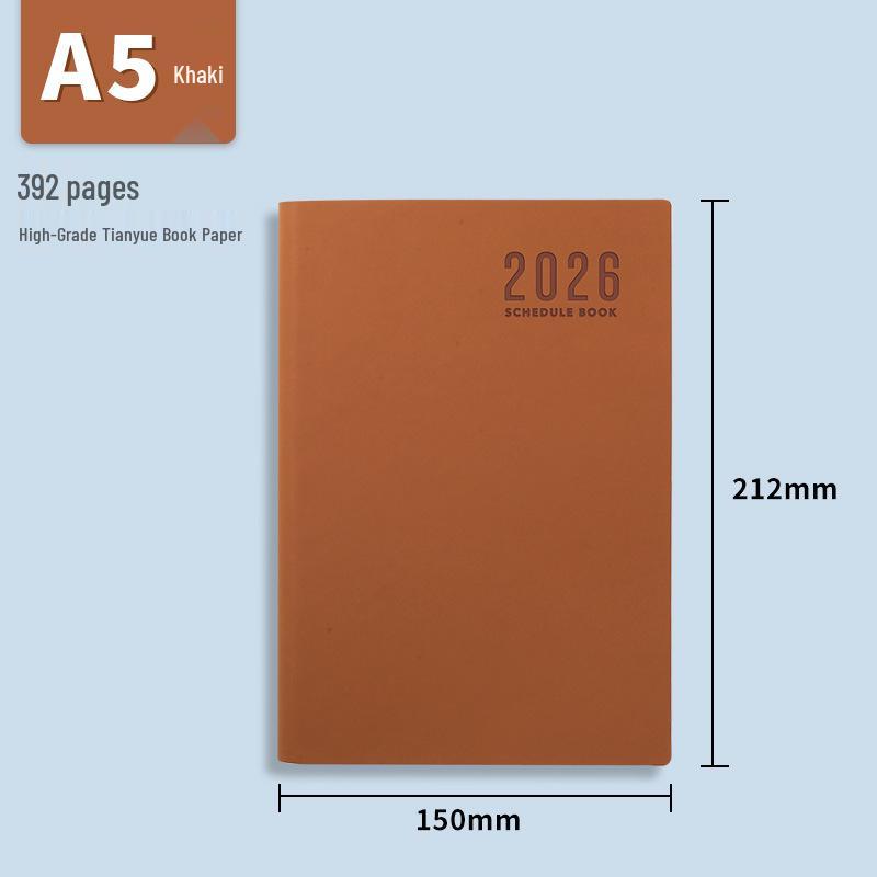 2026 Daily Planner Notebook with Custom Logo in Gift Box Set