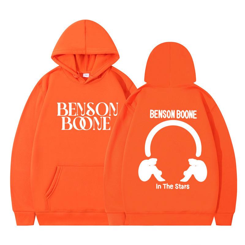 Hooded Sweater Harajuku Funny Benson Boone Sweater Long Sleeve Men's and Women's Pullover