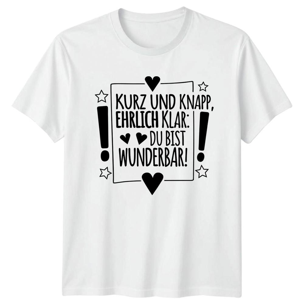 Kurz Und Knapp Ehrlich Klar Unisexs TShirt GerUnisex Mama Family Mothers Day S