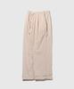 TAILOR STUDIO Linen Semi-Wide Elastic Waist Pants (Ivory)