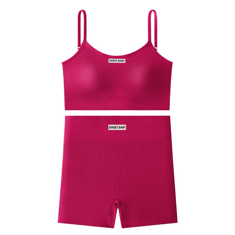 JYL Yoga Suit Graphene Underwear Set I Shape Back Butterfly Back