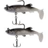 3PCS Soft Fishing Lures Jig Flexible Realistic Appearance Streamlined Body Fishing Bait Hook for Lake Sea