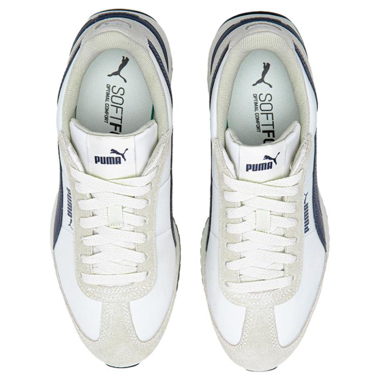 Puma R78 Nylon Versatile Comfortable Durable Low-Top Lifestyle Casual Shoes Unisex Sneaker White Blue 399250-16