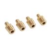 4Pcs Tank Valve 1 4in NPT Male Thread 200PSI Standard Valve Core Brass Valve with Sealing Caps for Car Repair