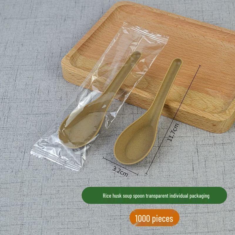 CHULV Starch-Based Disposable Soup Spoons