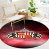 Sunderland Association Football Club Runder Teppich, Teppich für Wohnzimmer Schlafzimmer Sofa Spielzimmer Dekoration, Rutschfeste Fußmatte