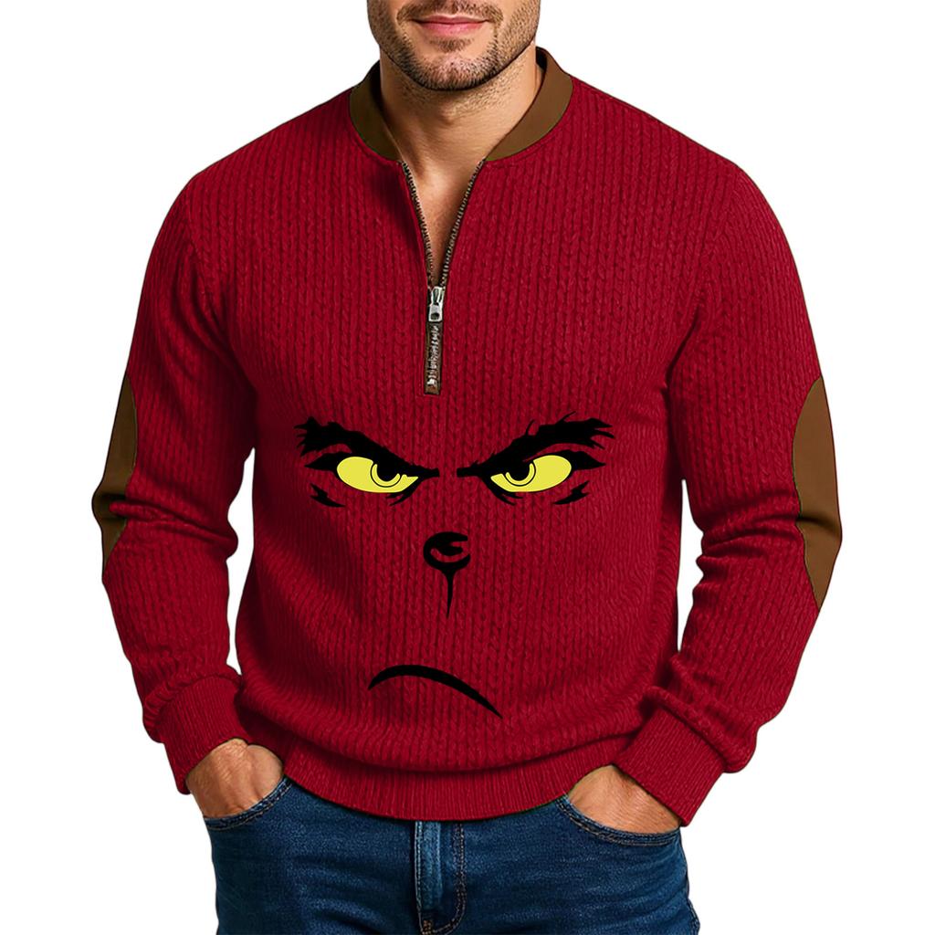 Men'S Outdoor Zipper Long Sleeved Sportswear Casual Sweatshirt