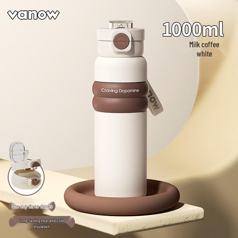 Vanow 1L Dual-Drink Insulated Sports Bottle