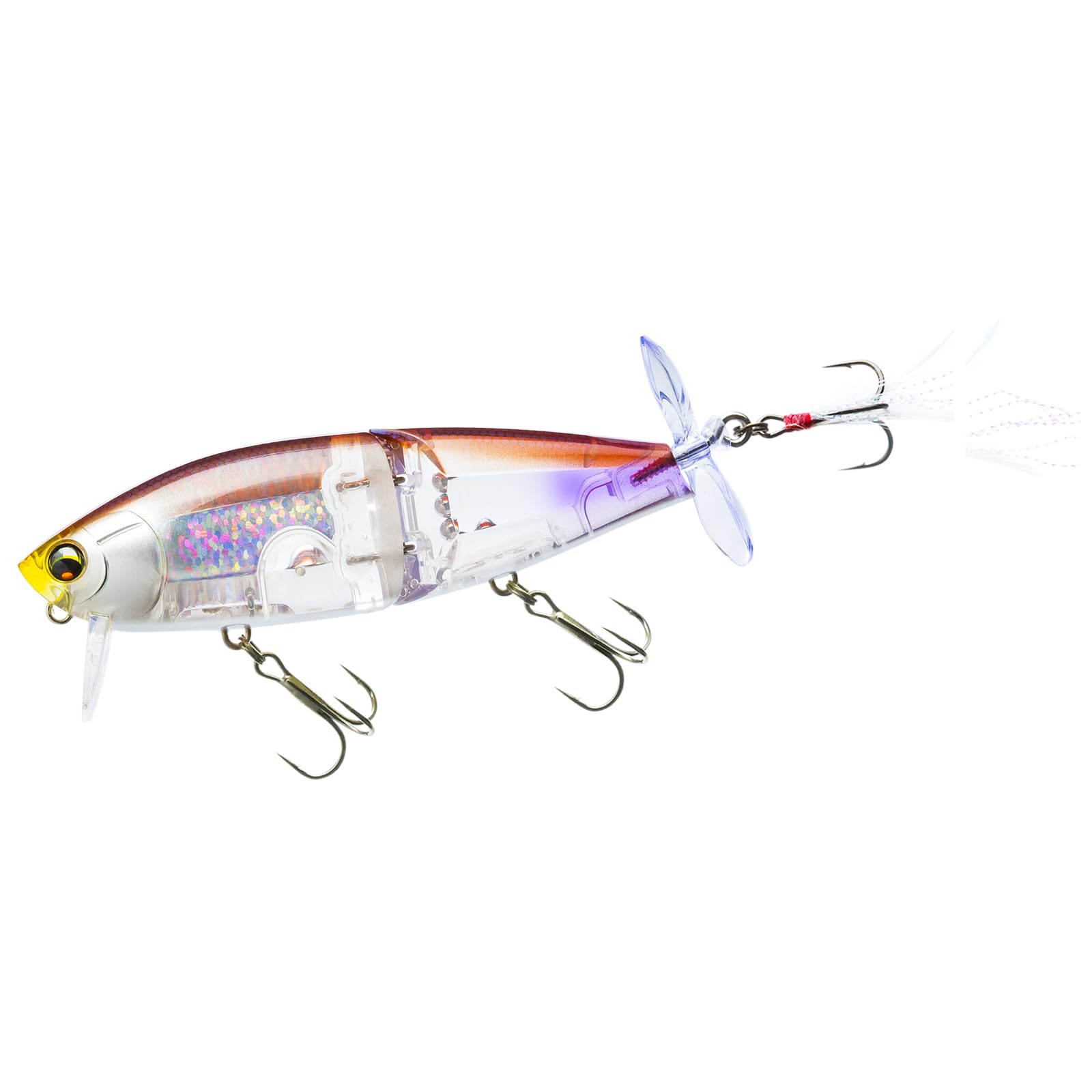 

DUEL Wake Rider 85mm Floating Hollow Smelt Bass Wake Bait Joint Body Prop L-Bass
