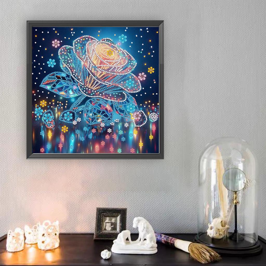 Flowers 5D DIY Diamond Art Painting Kits for Gift Home Wall Decor DIY Gem Art Diamond Painting Kits 30x30cm