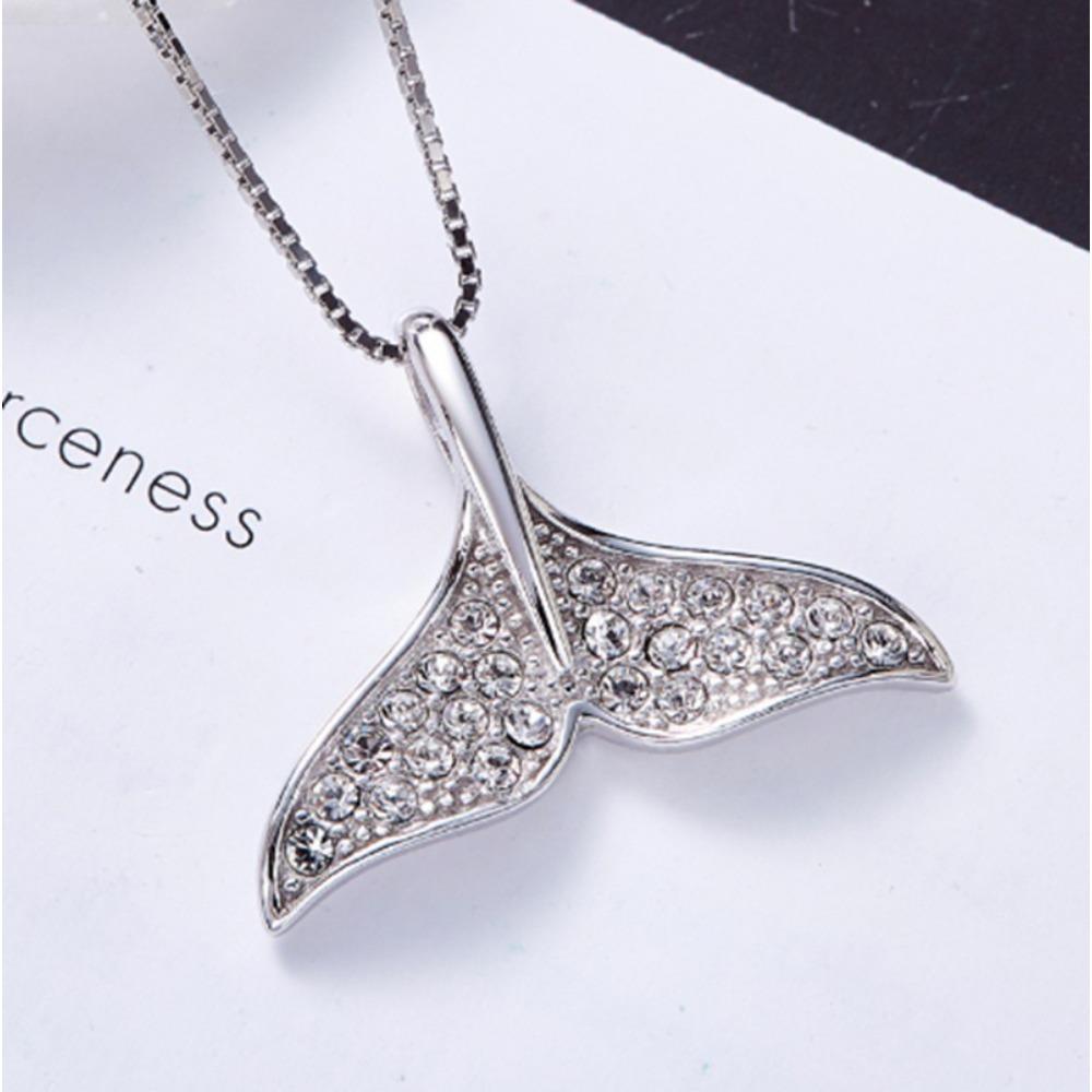 Fish Tail Necklace Fashionable and Simple Chain Item Fresh Accessory