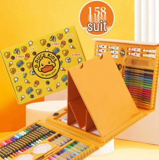 208 Watercolor Pen Set with 150 Brushes - Children's Day Painting Set, Colored Pen Gift for Kids