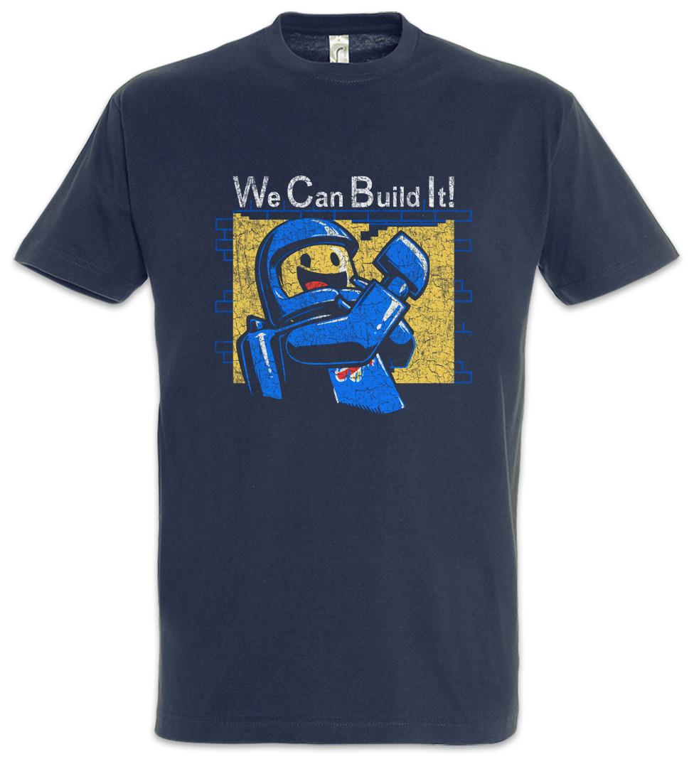 We Can Build It T-Shirt Fun bricks Astronaut Space Cosmos Planet XXXXL
