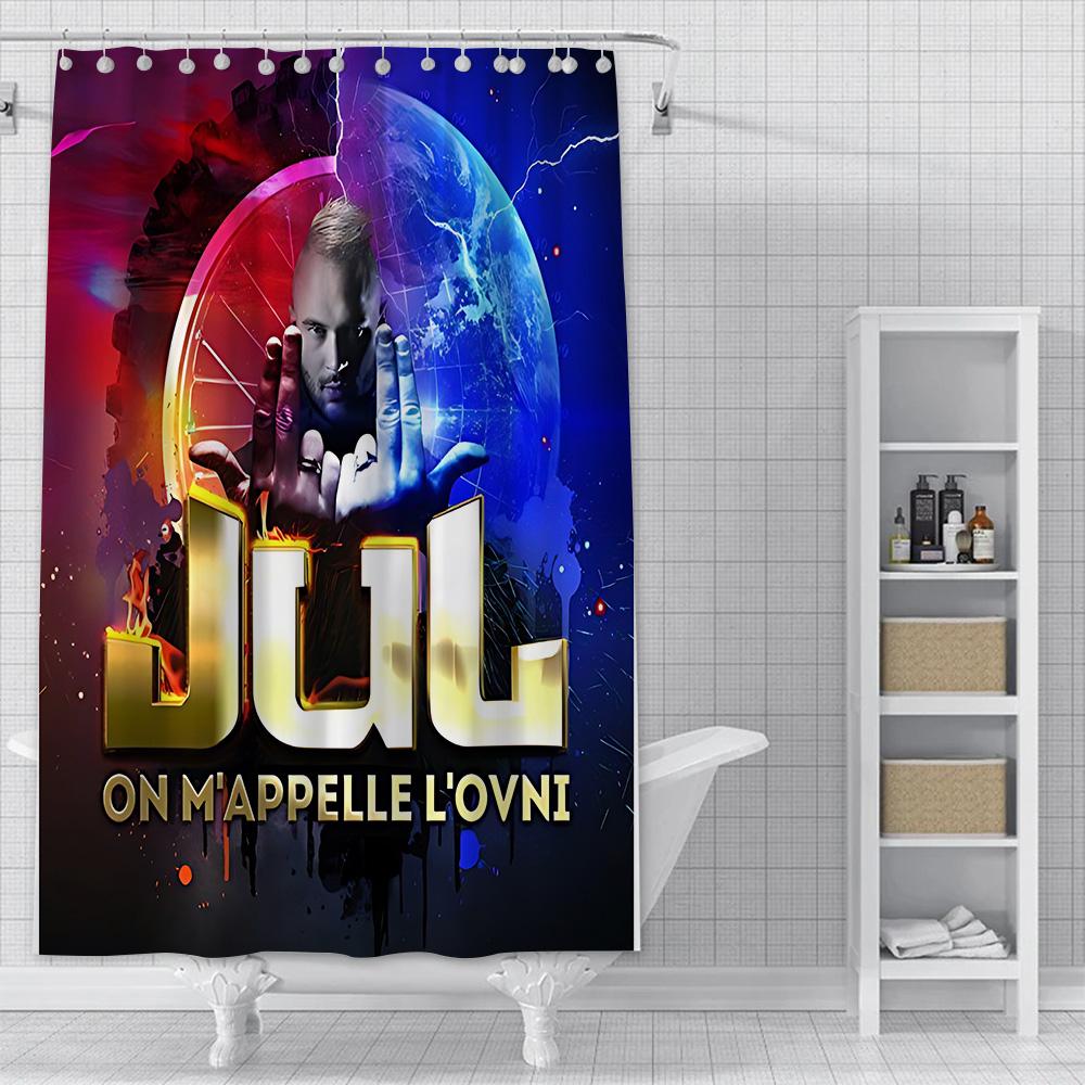 

Shower Curtain Waterproof Polyester Fabric Paint Colorful Bath Curtains Jul Rapper Home Bathroom Decor Curtain With Hook YL90x180cm