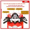 Scale 1:9 V4R 1299 Motorcycle Model Toy Car Alloy Body Rubber Tires Shock Absorption Spray Motor Models Office Table Ornament