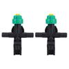 2Pcs External Thread Agricultural Sprayer Fan Shaped Spraying Nozzle for Agriculture