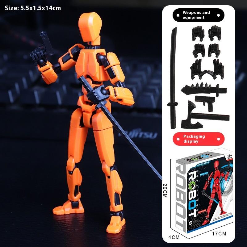 Farbkasten Glückspuppe 13 Mehrgelenk-bewegliches Puppenspielzeug der 3. Generation Schaufensterpuppe DIY Ganzkörper-Dekompressionsartefakt