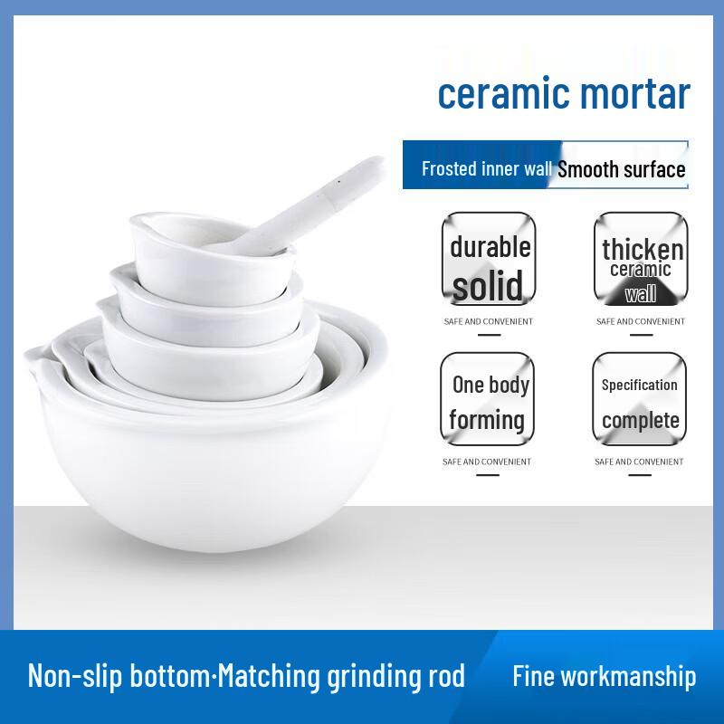 Ceramic Mortar and Pestle Set