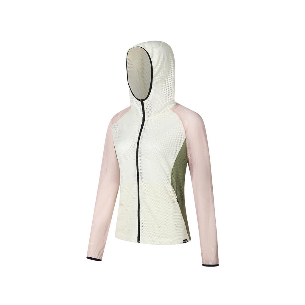 SAUCONY SS25 Urban Lifestyle Series Hooded Comfortable Zip Long Sleeve Jacket Women Jacket Oatmeal-White SA1259KJ51L-WT030