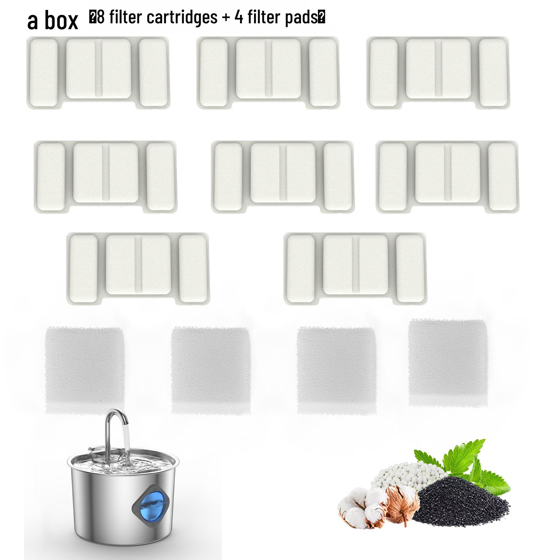 

Stainless Steel Smart Cat Water Fountain with Live Circulation Universal Filter for TY09 Series