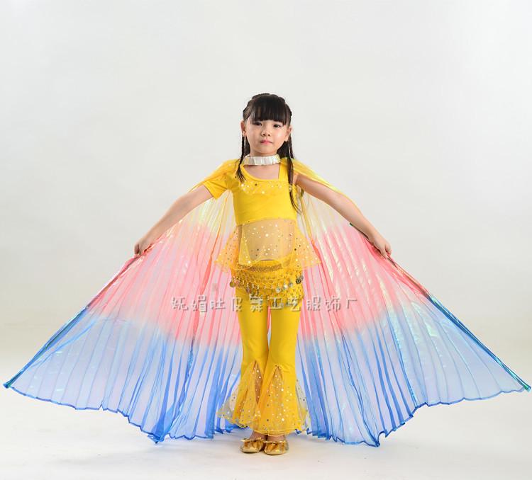 Children's Golden Wings Belly Dance Costume for Performance