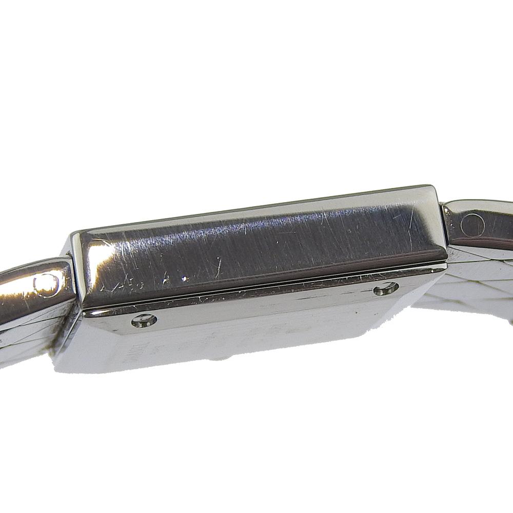 Chanel Matelasse Watches H0489 Diamond Bezel blackDial Stainless Steel Quartz Analog Display Women Used