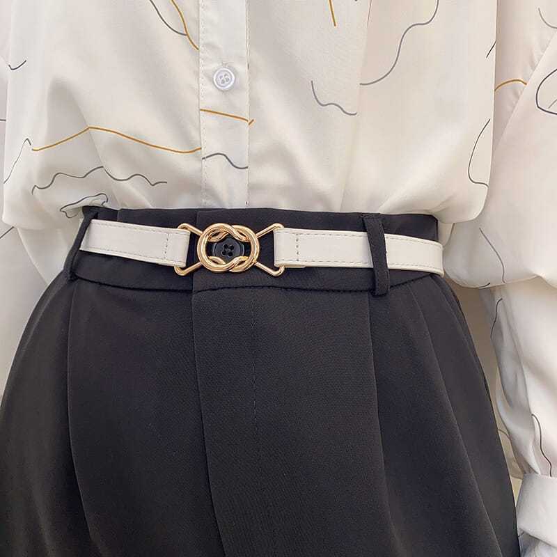 Contemporary Womens Summer Dress Accessories Pu Waist Belt In Various Elegant Shades
