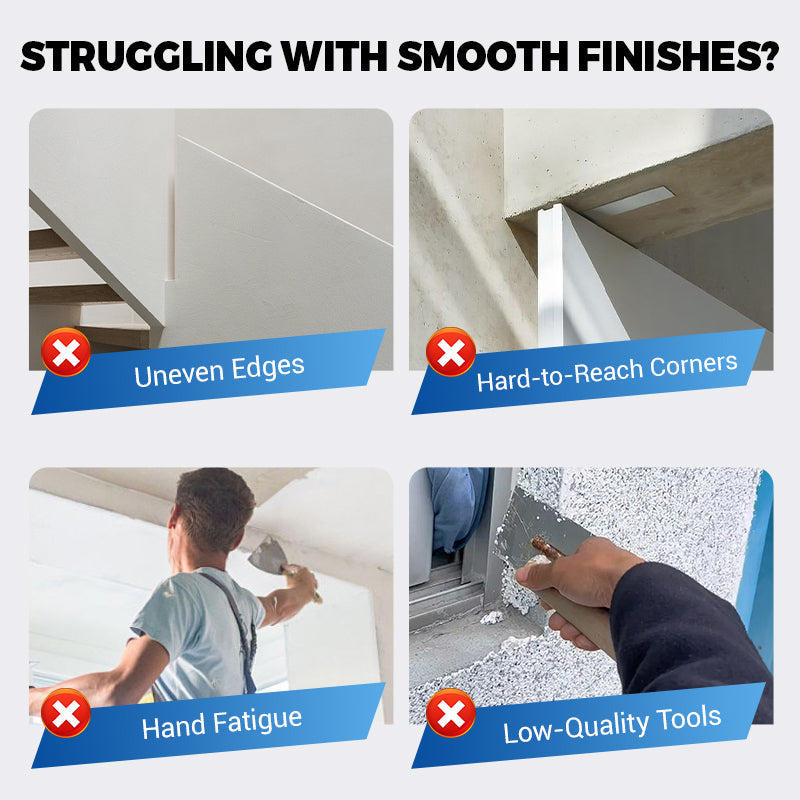 Semicircular Inside Corner Sanding Holder Reusable Plastic Sandpaper Frame Hand Sanding Tool for Wall Putty & Drywall Finishing