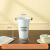 White Tin Flower Bucket for Fresh Blooms - Large Iron Vase for Flower Arranging & Deep Water Care
