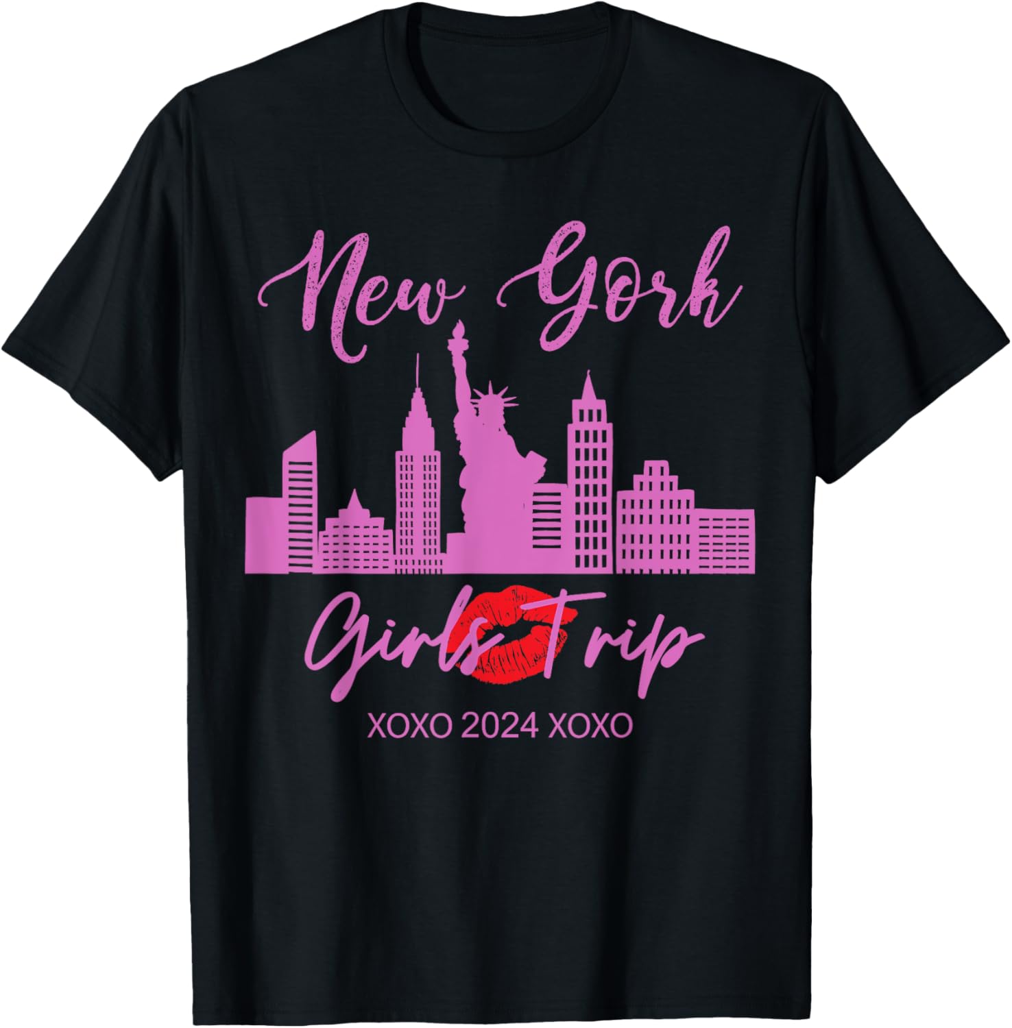 New York Girls Trip 2024 NYC Vacation Funny Women Matching T-Shirt S разноцветный