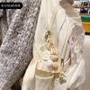 Original Zodiac Flocking Magnetic Pair Key Chain Plush Doll Key Chain Couple Bag Pendant