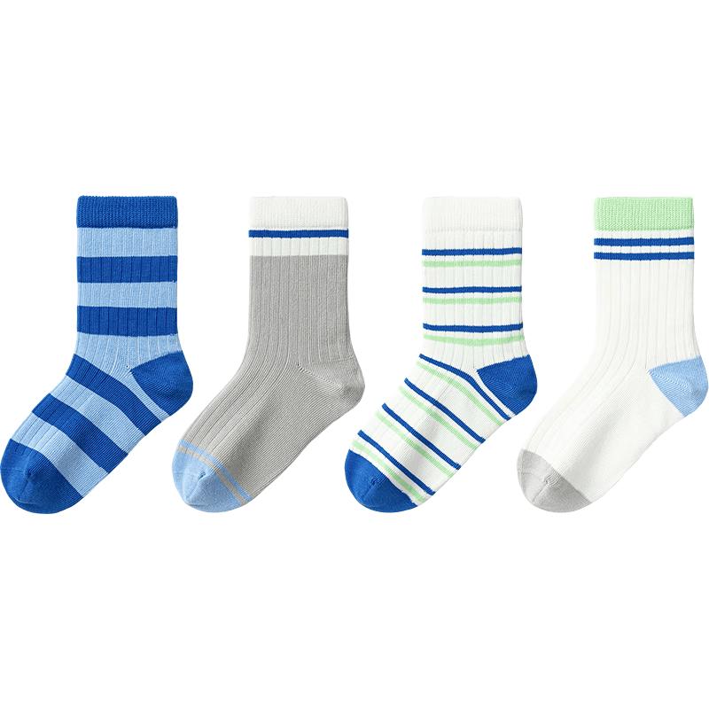 Balabala Kids' Spring/Autumn Mid-Calf Cotton Socks