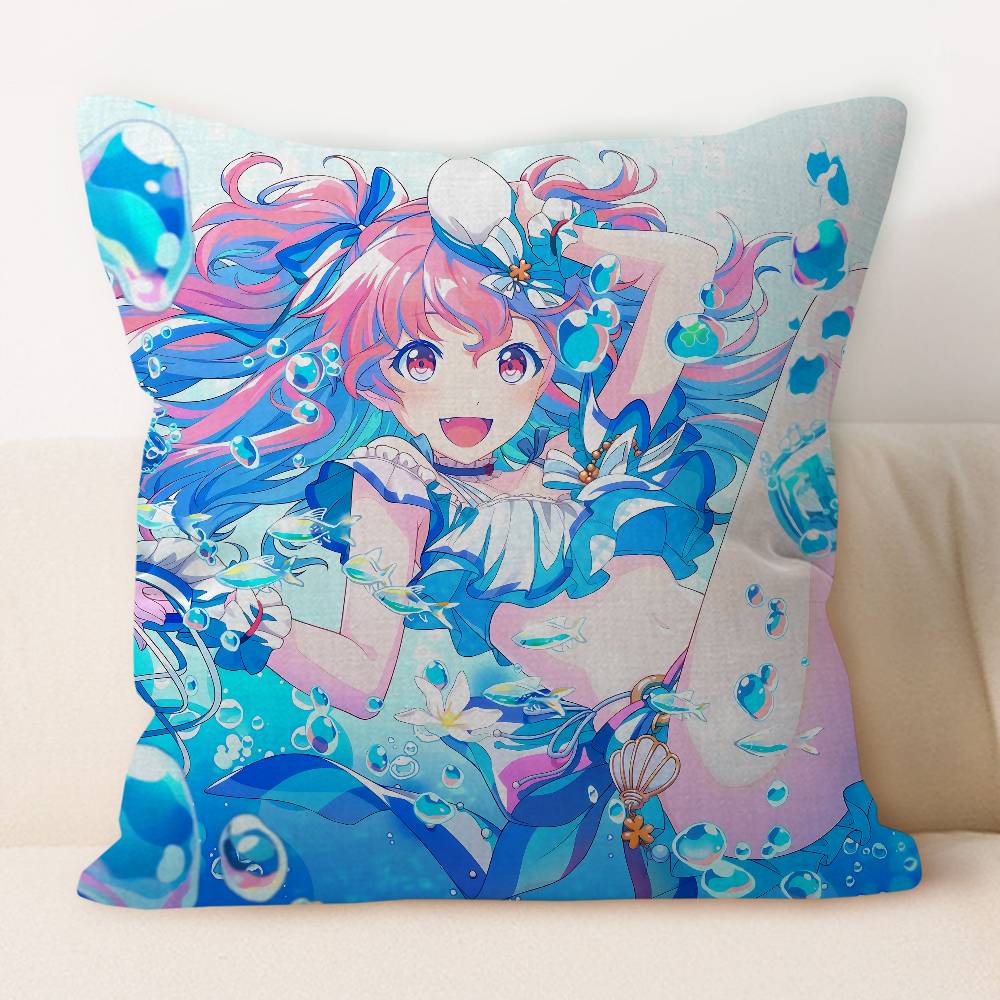 A-Airi Momoi Cartoon Cushion Cover Pillowcase Upholstery Sofa Throw Pillow Home Decor Pillowcas