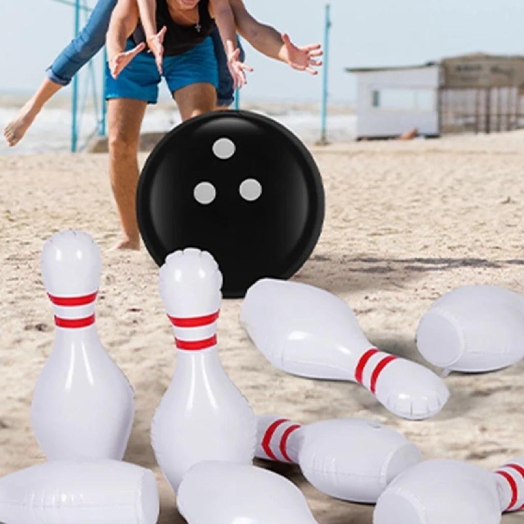 AiO JAPAN Giant Bowling Pin with Balloon and Ball, 60cm, Extra Large