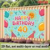 Party Backdrop Flat Text Hanging Event Backdrop Decoration Birthday Party Decor