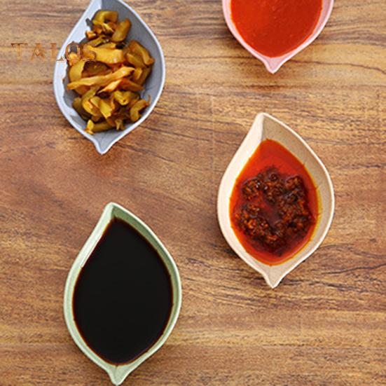 10 pezzi piatto per salsa per uso alimentare, contatto, mantenere pulito, ecologico, moda, portatile, a forma di foglia, piatto per salsa, strumento per la tavola, per il ristorante