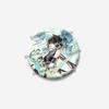 Anime Game Wuthering Waves Hiyuki Carlotta Enamel Pin Cartoon Figure Round Brooches Funny Lapel Badge Jewelry Gifts for Friends