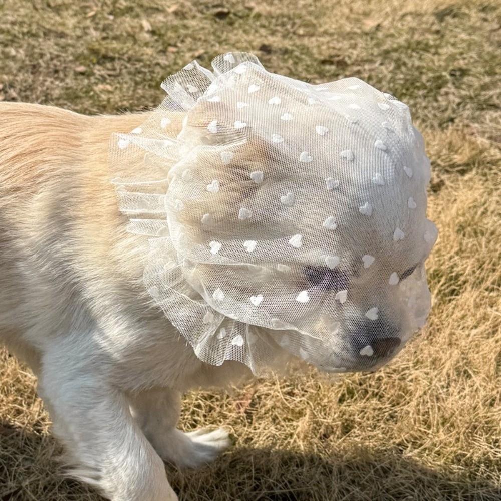 Breathable Dog Anti-Eating Veil Comfort Elastic Pet Protective Mask Polyester Adjustable Anti Chew Mouth Mask