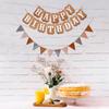 1pcs Set 16.4ft Macaron Paper Card Triangle Banner For Birthday Party Banner Flags Pennant Banner Flags Pennant Banner