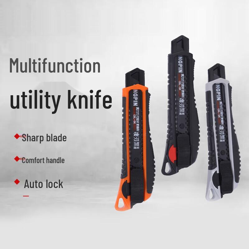 Rubber Grip Utility Knife Set CN plug (adapter included)