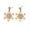 Sparking Zircon Earrings Luxury Christmas Earrings Elegant Xmas Earrings  Women Gift