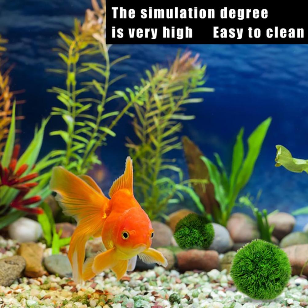 Artificial Aquarium Plants Green Seaweed Balls Simulation Seaweed Landscape Water Weeds Ornament