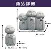 Felimoa Jizo Mini Stone Monument, Small Figurine, Waterproof Amulet, Set of 2